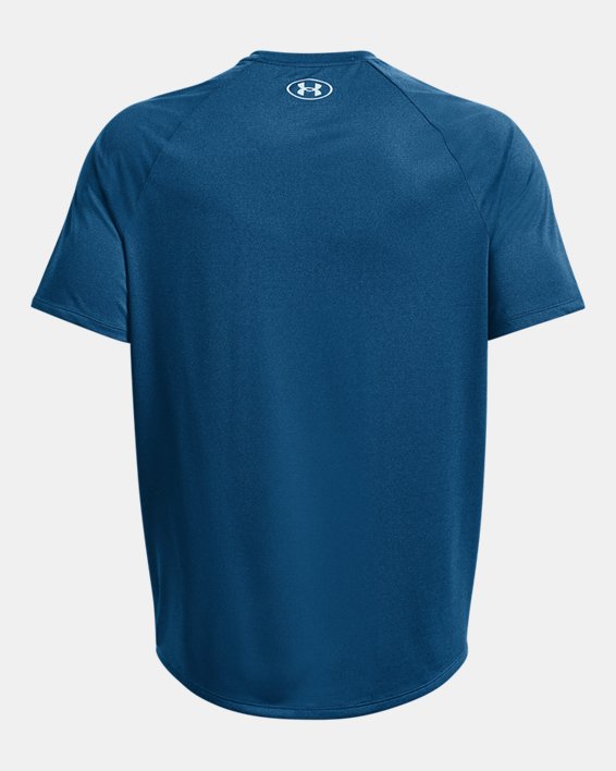 เสื้อยืดแขนสั้น UA Tech™ 2.0 สำหรับผู้ชาย in Blue image number 5